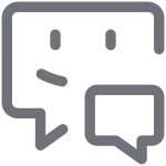 Chat Support SVG Icon